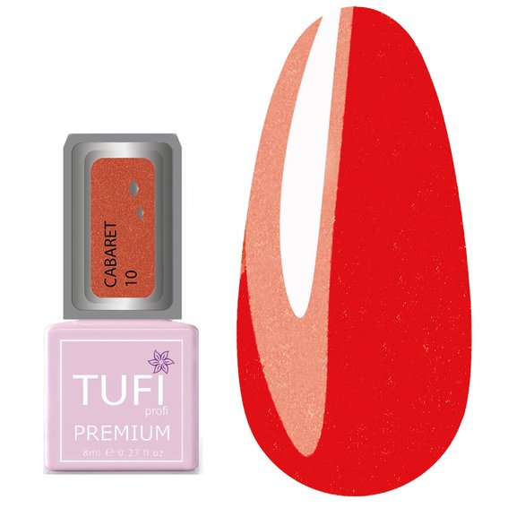 Gellack TUFI profi PREMIUM Cabaret 10 Scarlet