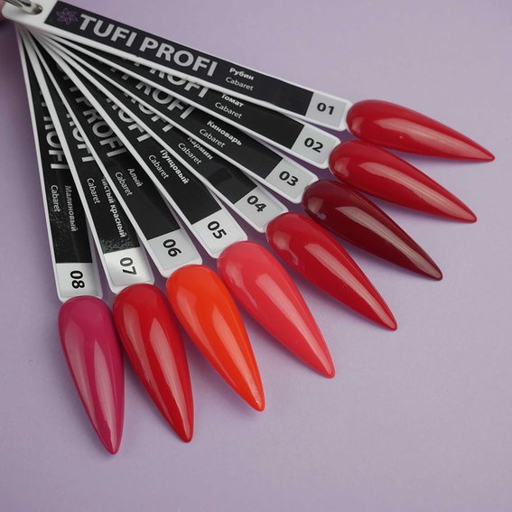 Gellack TUFI profi PREMIUM Cabaret 07 Pure red