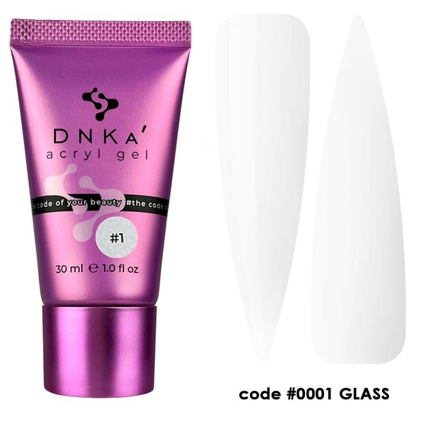 Acrylgel #0001 GLASS von DNKa 30g Tube