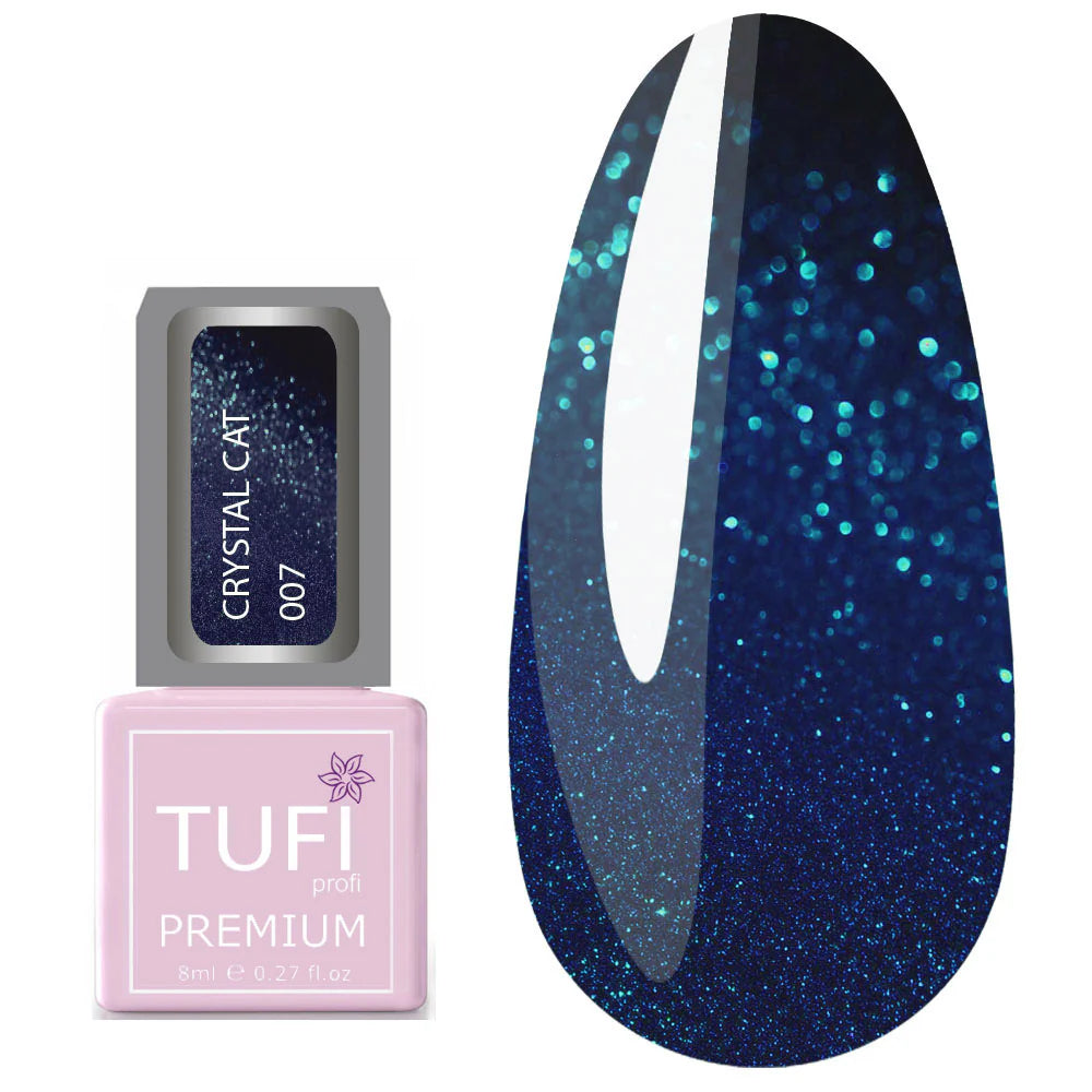 Gellack TUFI profi PREMIUM Crystal Cat 07 Herz des Ozeans