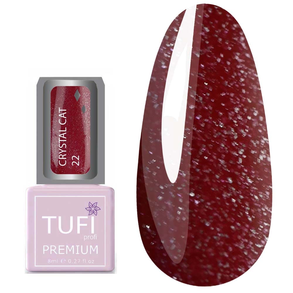 Gellack TUFI profi PREMIUM Crystal Cat 23 Sangria