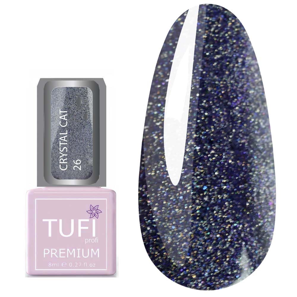 Gellack TUFI profi PREMIUM Crystal Cat 27 Malachit-Holographik