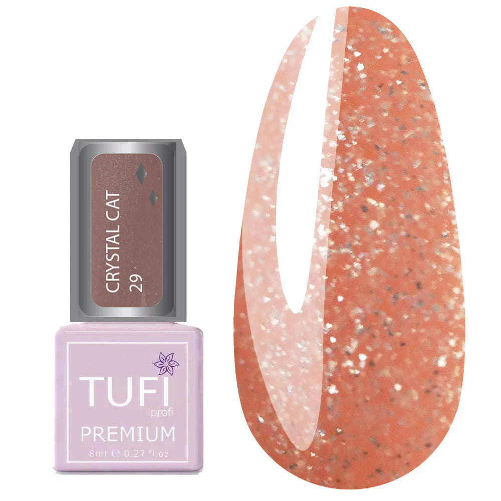Gellack TUFI profi PREMIUM Crystal Cat 29 Aprikosen-Achat
