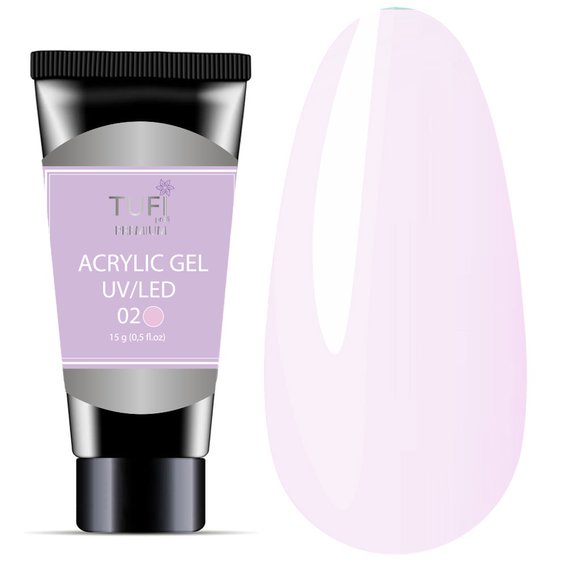 TUFI profi PREMIUM Acrylgel 02 Zarte Wolke