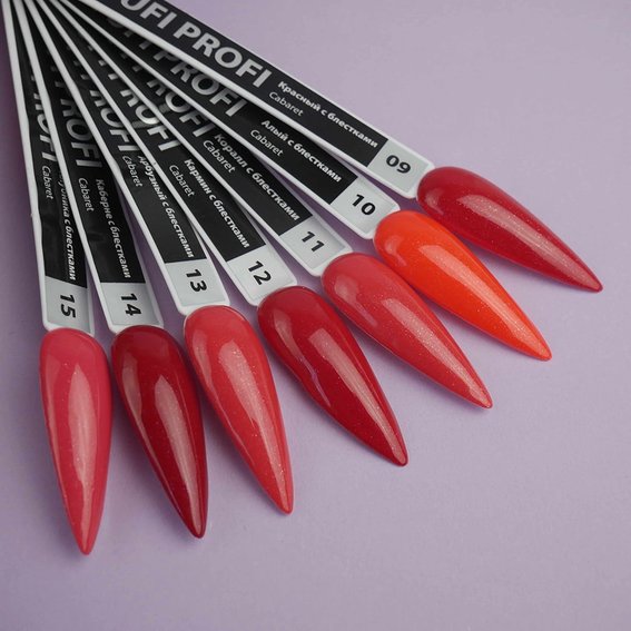 Gellack TUFI profi PREMIUM Cabaret 15 Erdbeerglitter