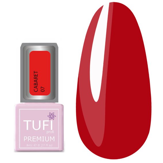 Gellack TUFI profi PREMIUM Cabaret 07 Pure red