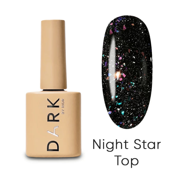 DARK Top Coat mit Reflektierendemeffekt NIGHT STAR TOP