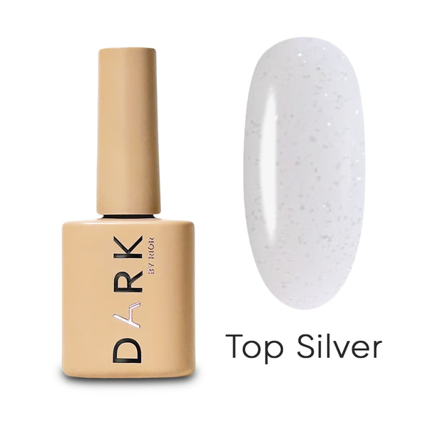 DARK Top Coat mit Glämzendeffekt SILVER