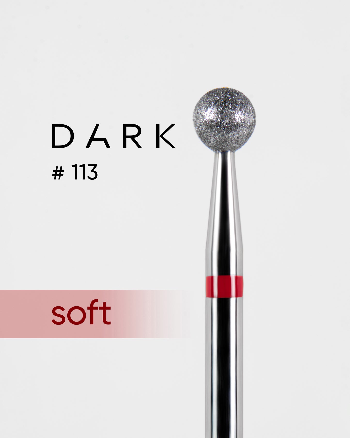 DARK Fräseraufsatz Diamantfräser KUGEL 4mm rot