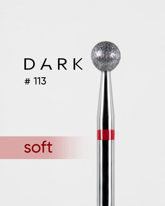 DARK Fräseraufsatz Diamantfräser KUGEL 4mm rot