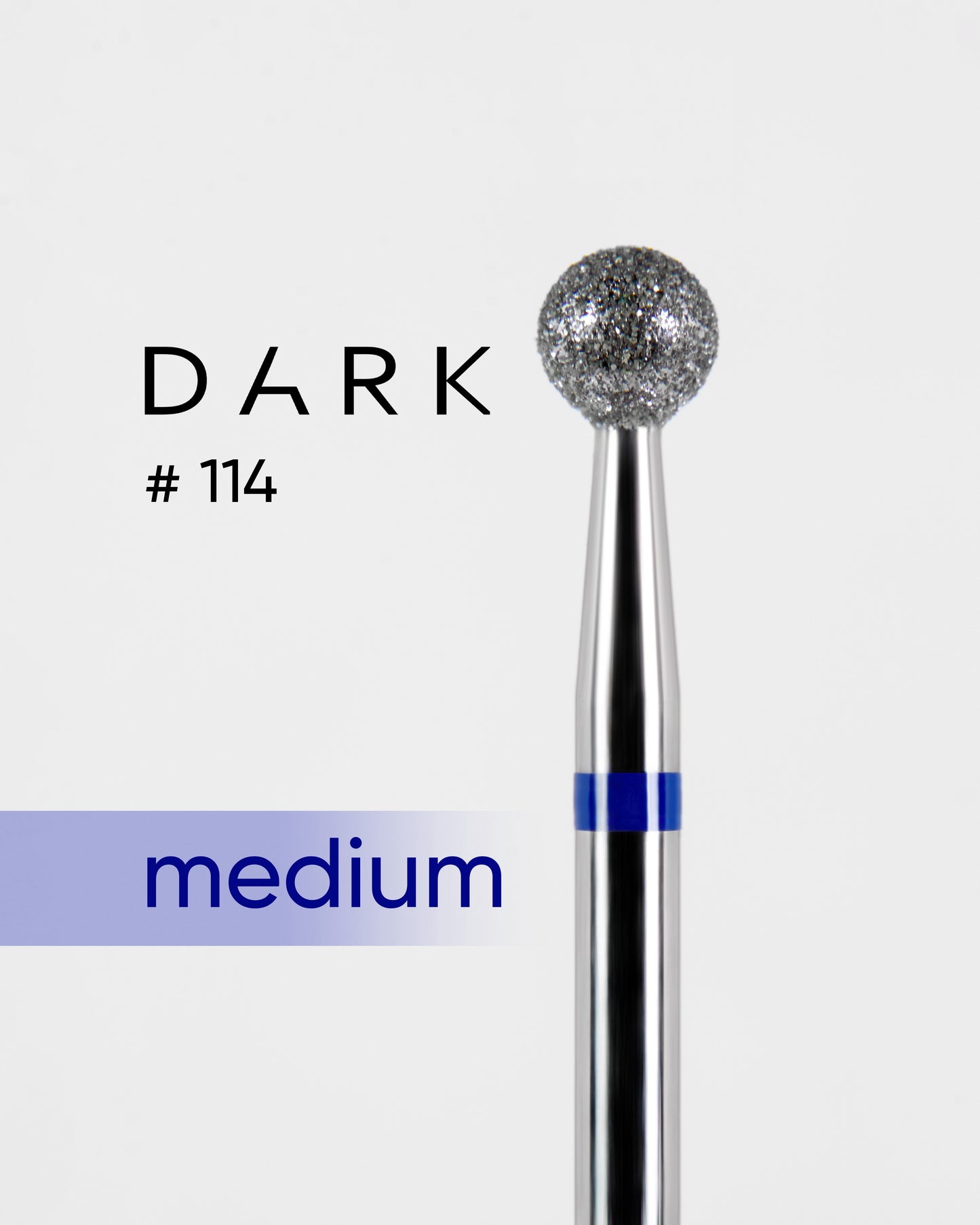 DARK Fräseraufsatz Diamantfräser KUGEL 4mm 114 blau