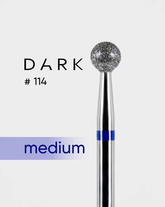 DARK Fräseraufsatz Diamantfräser KUGEL 4mm 114 blau