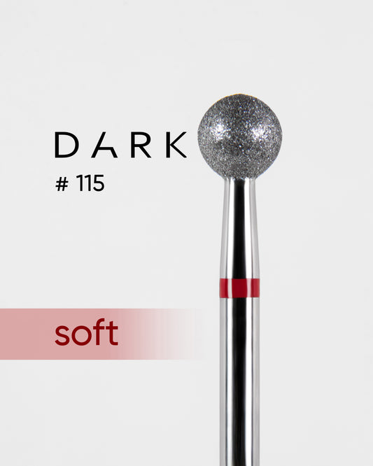DARK Fräseraufsatz Diamantfräser KUGEL 5mm 115 rot