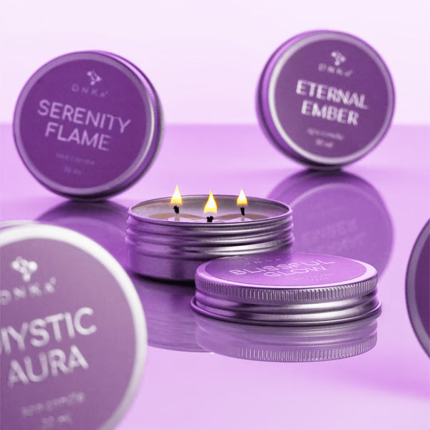 DNKa Massagekerze MYSTIC AURA mit orientalischen Gewürzen & frischem Zitrus Duft