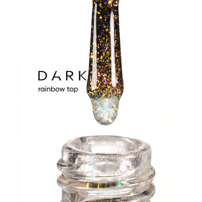 DARK Top Coat mit Glitzendemeffekt RAINBOW TOP
