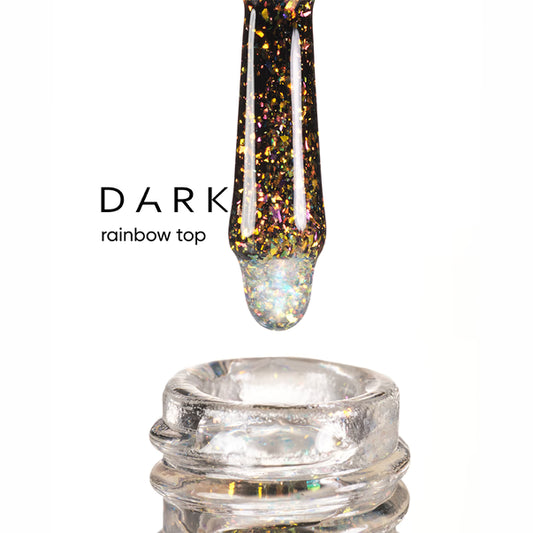 DARK Top Coat mit Glitzendemeffekt RAINBOW TOP