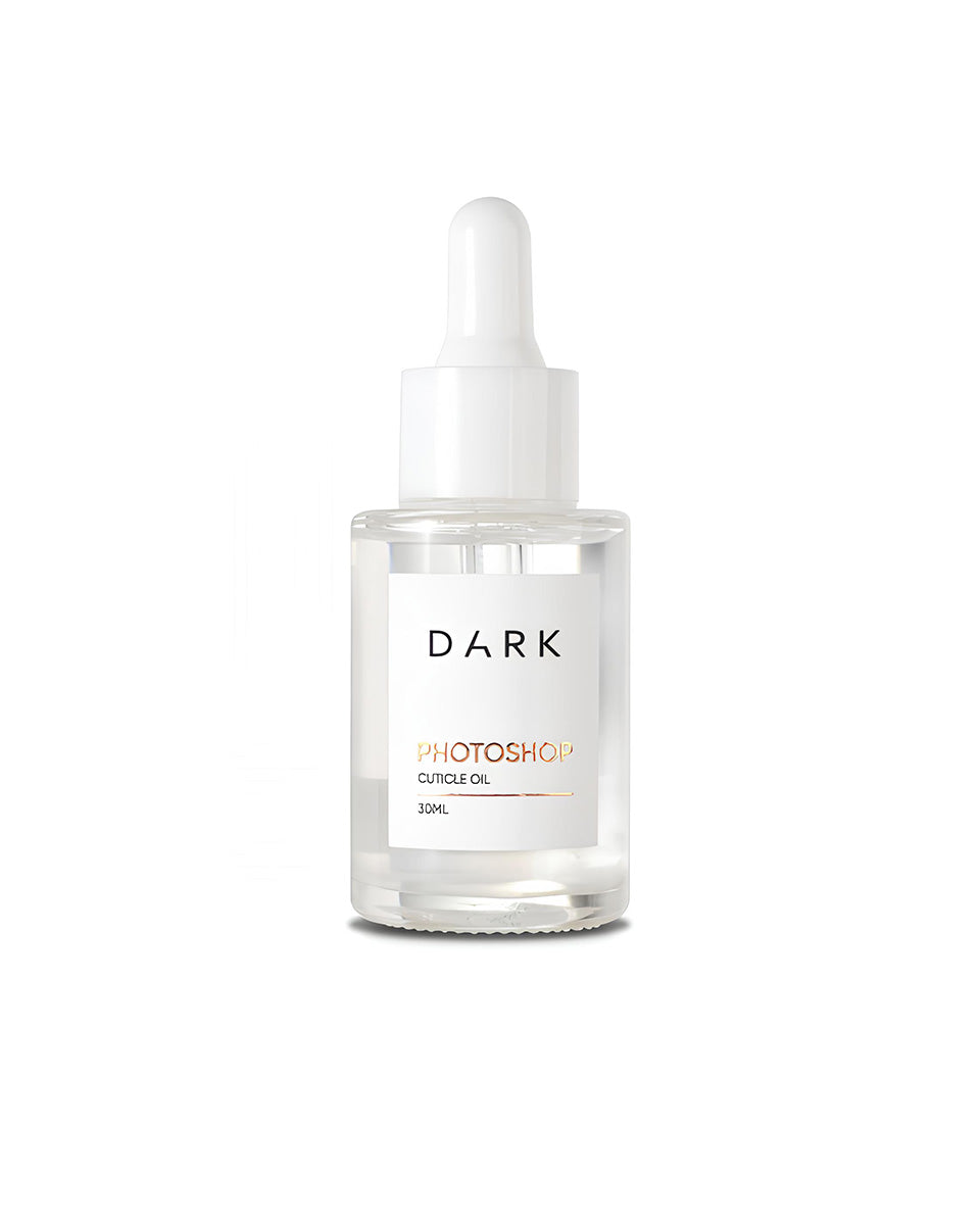 DARK Dry Cuticle Oil PHOTOSHOP (trockenes Nagelhautöl) mit Schimmereffekt 10/30 ml