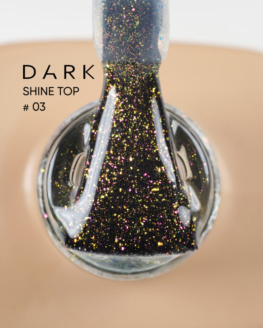DARK Top Coat mit Glitzendemeffekt SHINE #3 10ml