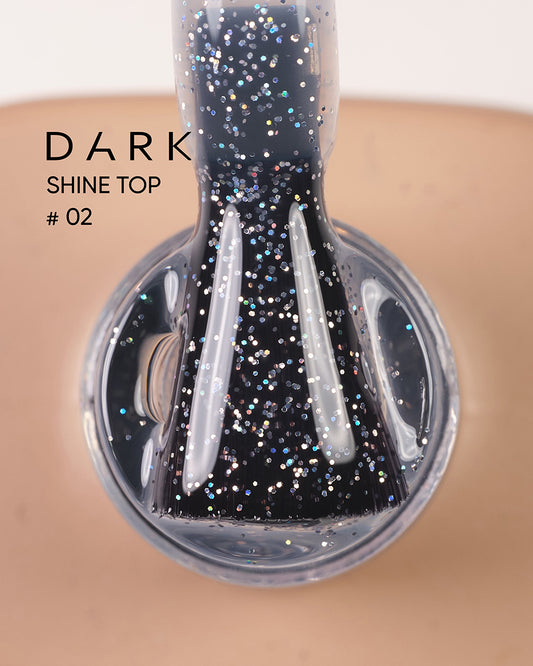 DARK Top Coat mit Glitzendemeffekt SHINE #2