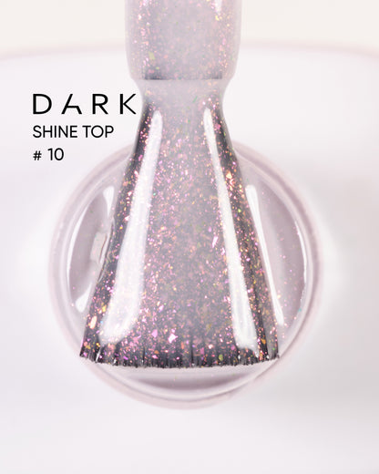 DARK Top Coat mit Glitzendemeffekt SHINE #10