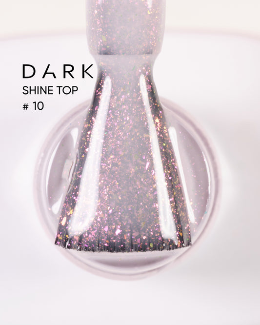 DARK Top Coat mit Glitzendemeffekt SHINE #10