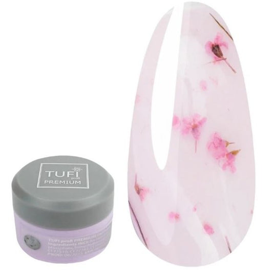 Gellack TUFI profi PREMIUM Bloom 01 mit getrockneten Blumen